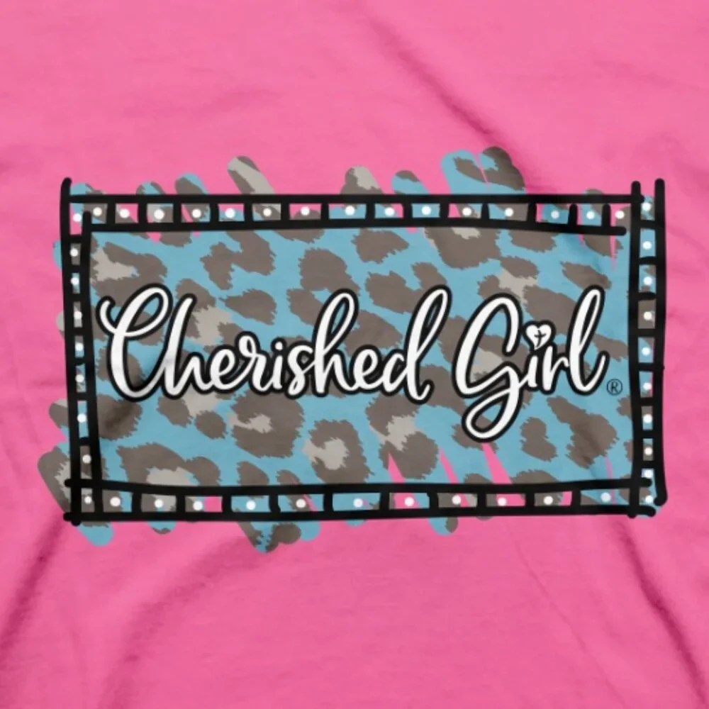 Kerusso Cherished Girl Leopard Cross Adult Woman's T-Shirt - New - Picture 4 of 4